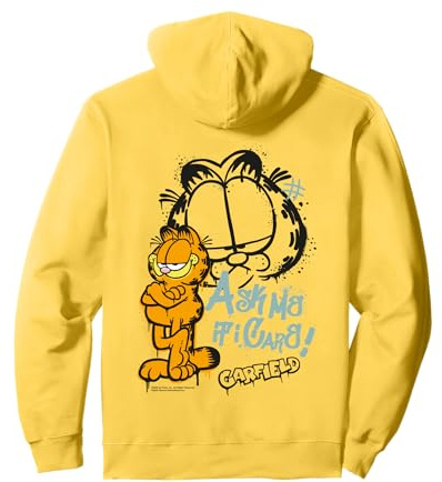 Garfield Vintage Ask Me If I Care Geschenke im Comic-Stil Pullover Hoodie