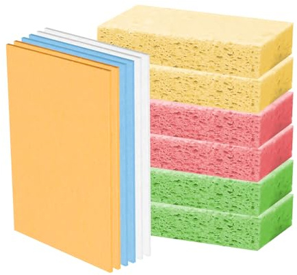 Washing Up Sponges, 12Pcs Non-Scratch Kitchen Sponges for Household Cleaning and Bath