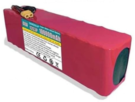 48V E-Bike Pedelec Akku 100AH 13S3P Electric Bicycle Battery Mit Ladegerät wasserdichte PVC-Batterie Mit Integrierter Schutzplatine XT60