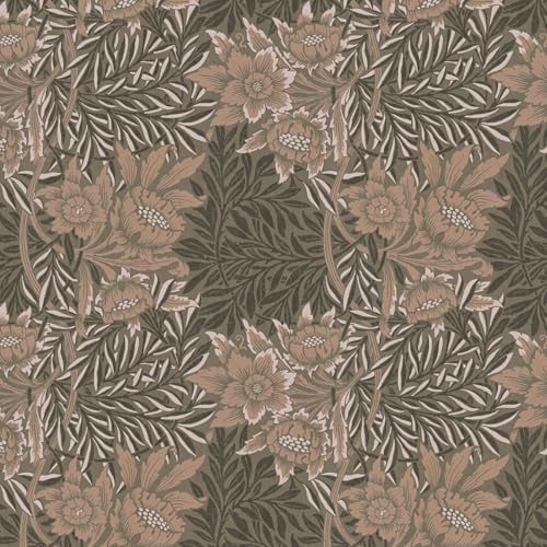 Profhome Retro Tapete 390584-GU Vliestapete braun anthrazit oliv-grau grau-beige 0,53 m x 10,05 m = 5,33 m2