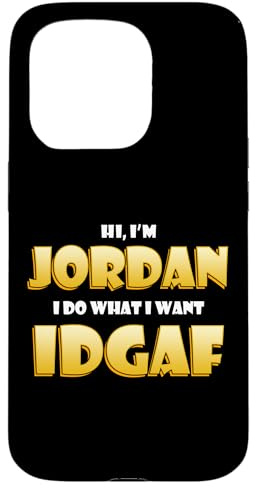 Jordan Costume IDGAF Funny Meme Halloween Costume For Jordan Case for iPhone 15 Pro