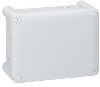 Legrand 092044 Boîte de Dérivation Rectangulaire pour Presse-Étoupe Plexo, Dimensions 155mm x 110mm x 74mm, Gris