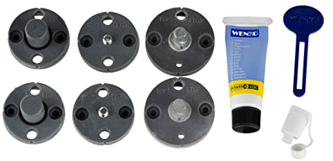 WENKO Power-Loc® Ersatz-Set - Befestigen ohne bohren, 8-teilig, Kunststoff, 4 x 2.3 x 4 cm