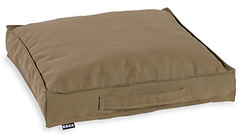 H.O.C.K. Outdoor Classic Uni Matratzenkissen – Wasserabweisendes Bodenkissen mit Tragegriff – Sitzkissen mit Fleckschutz & Lichtechtheit – Made in Germany (50x50x10cm, Tabacco)