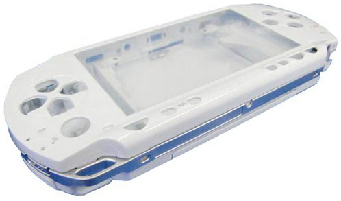 OSTENT Komplettes Gehäuse-Reparaturmodul + Tastenersatz für Sony PSP 1000 Serie Konsole, Farbe Weiß