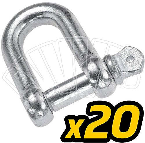 8 mm Manille droit galvanisé