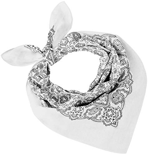 Tobeni Damen Herren Halstuch Bandana Nickituch Kopftuch Baumwolle Unisex | 100% Baumwolle 54x54 cm – Für Damen, Herren & Kinder – Klassisches Kopftuch Bunt – Modisches Textil-Accessoire & Geschenk