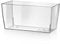 TERAPLAST 10447026 Blumentopf Coimbra, Transparent, 26 x 26 x 13 cm