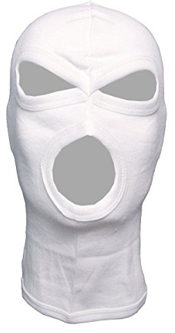 MFH 3-Loch Balaclava Leichte Baumwolle Weiß