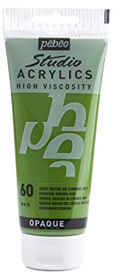 Pébéo 837060 Studio Acrylique Tube Vert Oxyde de Chrome Imitation 100 ml