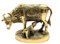 StonKraft Wunderschöne Glücksfigur - Nandi Kamadhenu Kuh - Hindu Figur Schwarze Kamdhenu Kuh und Heilige Kuh und Kalb Messing Skulptur - Hindu Lucky Figurine