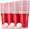 TRESKO 50 Beer Pong Becher wiederverwendbar | Partybecher 473ml - 16oz | Bierpong, Red Cups extra stark | Plastikbecher Rot