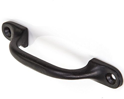White Hinge Limited Quality Black Cast Iron Pull Handle 4/100mm | Ideal for Kitchen Cabinets, Cupboards & Drawers