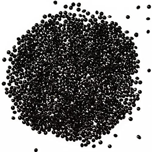 Trimming Shop Black 4000pcs Table Scatters Clear Acrylic Rhinestone Diamonds Table Confetti for Table Centerpiece Bridal Shower Birthday Party Table Decoration Vase Filler Beads, 2.5mm