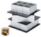 TOPINCN Backformen,3D-Metallwürfel-Kuchenform Dreischichtiges Rotations-Mousse-Kuchen-Dessert-Backform-Werkzeug