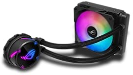 ASUS ROG STRIX LC 120 RGB Cooler CPU All-in-One ROG con Illuminazione Addressable RGB, Aura Sync, Rivestimento Pompa NCVM e Ventola del Radiatore ROG 120 mm