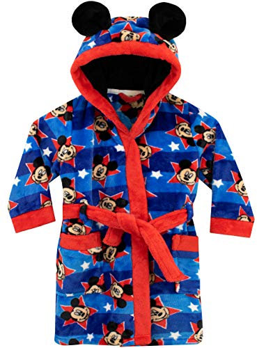 Disney Boys Mickey Mouse Dressing Gown Blue Age 6 to 7 Years