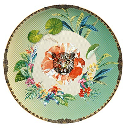 Goebel Teller rot - Leopard Elephant