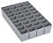 aidB NextGen Einsatzkasten Set 1/32 Unterteilung, 600 x 400 x 120 mm, ideal als Einsatz für Schubladen und NextGen Euroboxen