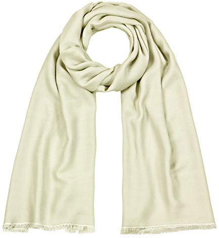 Maharanis handgewebter Seidenschal creme 45 x 180 cm fair gehandelt