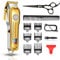 CIICII Cordless Hair Clippers for Men, Professional Barber Clippers for Hair Cutting (12Pcs Rechargeable USB Adjustable LCD Display Hair Beard Trimming Haircut Machine Kit) for DIY Home Barber Salon