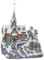 FEERIC LIGHTS & CHRISTMAS - Weihnachtsdorf Dorfkirche animiert 9 LEDs + Trafo