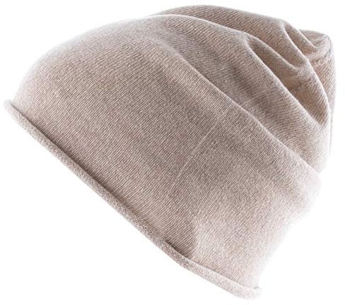 Golden Goat Strickmütze Arley Beanie Unisex Winter Mütze 100% Kaschmir Wolle Sand