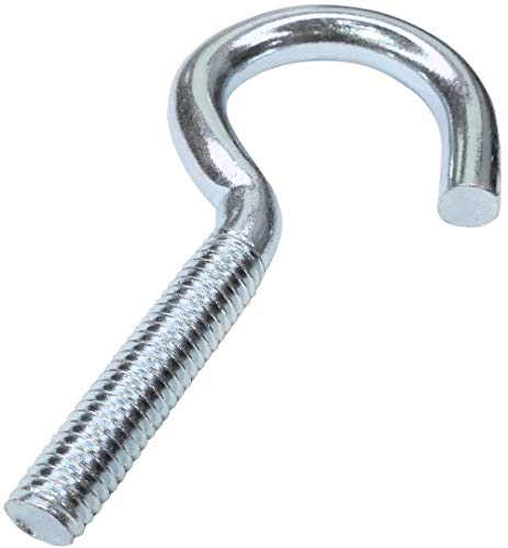 AERZETIX - C47836 - Satz von 10 stück - schraubhaken - hakenschraube - M6x60 - Ø6x60mm - aus verzinktem stahl - heimwerker - montagewerkzeug eisenwaren