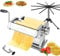 Lynndia Pasta Maker Machine Stainless Steel Manual, 9 Adjustable Thickness Settings, Includes Pasta Roller, Cutter, Removable Handle and Pasta Drying Rack, Perfect for Spaghetti (Sliver)