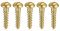 sourcing map 100 Stück Schlitz Rundkopf Holzschrauben M2 x 10mm Messing Blechschraube Halbrundkopf Linsenkopfschrauben