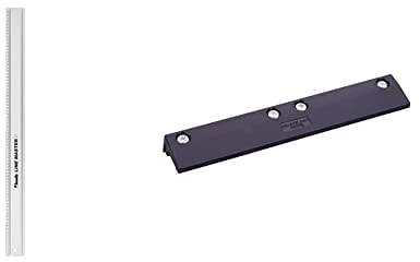 kwb LINE MASTER Präzisionslineal – 800-mm Universal-Führungsschiene für Kreissäge, Stichsäge und Oberfräse & 784900 LINE MASTER Lineal-Verbinder – Verbindungsstück für zwei oder mehr Führungsschienen
