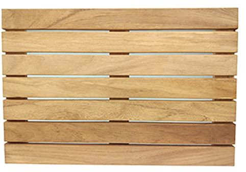 KDDEON rutschfest Luxus-Badematte,Badematte aus Natürlichem Lattenrost,Duschmatte für Drinnen und Draußen,Lattenrost,für Badezimmer Duschen,Badewannen,Fußböden,Anpassbar (40x60cm/16x24in)
