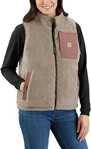 Carhartt Gilet reversibile da donna Relaxed Fit con superficie impermeabile e tecnologia Wind Fighter, Noce moscata , S
