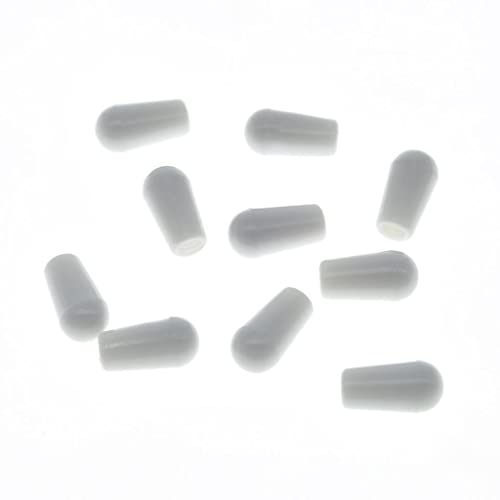 KAISH 10 Stück American Thread 3-Wege-Kippschalter-Spitze Schalter Kappe Knopf für USA Les Paul Pickup Selector Switchcraft Switch Weiß