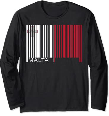 Regalo souvenir bandiera nazionale di Malta per uomini donne Maglia a Manica