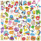BOUTIKS Diamond Painting Kinder, 60 Stück DIY Tiere Diamant Painting Aufkleber Kits für Kinder Geburtstagsgeschenk