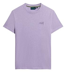 Superdry, T.Shirt Essential Logo EMB Tee, M1011245A, Iris Purple Marl, L, Man, Adulto