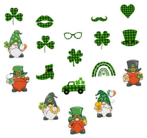 Garneck 1 Set Fridge St. Patricks Day Fridge Fridge Decor Home Supplies Holiday Decors Four Leaf Clovers Refrigerator Decals Soft Magnetic Cartoon Ireland
