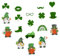 Garneck 1 Set Fridge St. Patricks Day Fridge Fridge Decor Home Supplies Holiday Decors Four Leaf Clovers Refrigerator Decals Soft Magnetic Cartoon Ireland