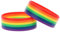 NAMOARLY 2 Pz Bracciale in Silicone Braccialetti Silicone Arcobaleno Braccialetto