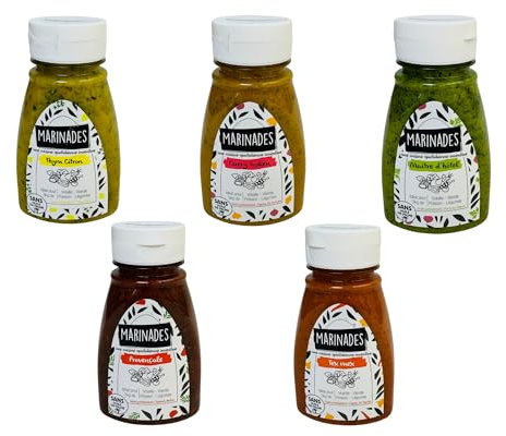 Sauce marinade prête à l'emploi à base d'huile pot de 150g pour 3kg de préparation (provençale)