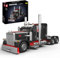 Mould King 10037 Technik Amerikanischer LKW Klemmbausteine, 1797 Teile Sportwagen Auto Modell Anhänger Montagesatz, Trailer Building Block Konstruktionsfahrzeug
