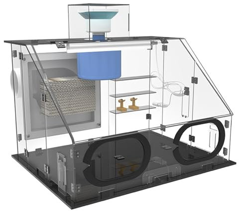ExoticaBlend Cabine de Séchage de Peinture pour Modèles, Cabine de Séchage à l'aérographe, Cabine de Pulvérisation D'aérographe électrique,70 * 47 * 40cm