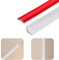 PVC Quadrant Trim, Flexible Moulding Trim Self Adhesive, Home Wall Inside Corner Decoration, Plastic Skirting Board-Caulk Strip, Laminate Floor Beading & Skirting Floor Edging Strip (12 * 9mm/3m)