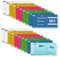 20 Bücher Doppelnummern 1-1000 Nummern Zahlen 5 Farben 5X10cm Nummernblöcke Tombola Lose Tombola Nummernblock Nummerierte Abrisse Nummernblock Papier Doppelnummernblock Blau Grün Rosa Gelb Weiß