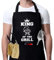 RCYHCY Grillschürze für Männer, BBQ Schürze mit KING OF THE GRILLZ, Grillschürze Lustig, Professionelle Grillschürze, Kochschürze Herren, für Männer, Papa, Mann oder Freund zum Geburtstag
