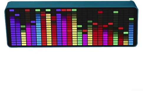 VU Meter Musikspektrumanzeige, Spektrumanalysatoren, RGB-Audiopegelanzeige, Verstärkerplatte, 84 Effekte, sinnliches Erlebnis Erwecken Sie Ihre Musik zum Leben