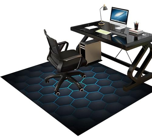 Desk Chair Floor Protector Mat Rug for Gaming Rolling Chair, Carpet Chair Mats, Office Chair Mats for Carpeted Floors, Gaming Chair Mat for Carpet Floors, Hardwood Floor Protector Mat 60 x 70 cm
