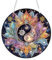 GHHKUD Diamond Painting Fensterbilder Beidseitige, Diamond Painting Yin Yang Blume Anhänger mit Kette, Diamant Painting Bilder Kristall Malerei Anhänger, Wandbehang Kits für Fenster Wand Decor