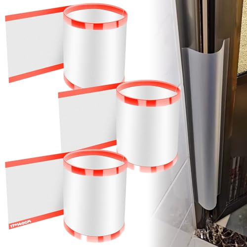 3 Stück Fingerklemmschutz Türen mit transparenter, 17x140CM Fingerklemmschutz Türen für kinder Klemmschutz Türen Bandseite Einklemmschutzleiste für Kindergarten, Klassenzimmer, Schlafzimmer